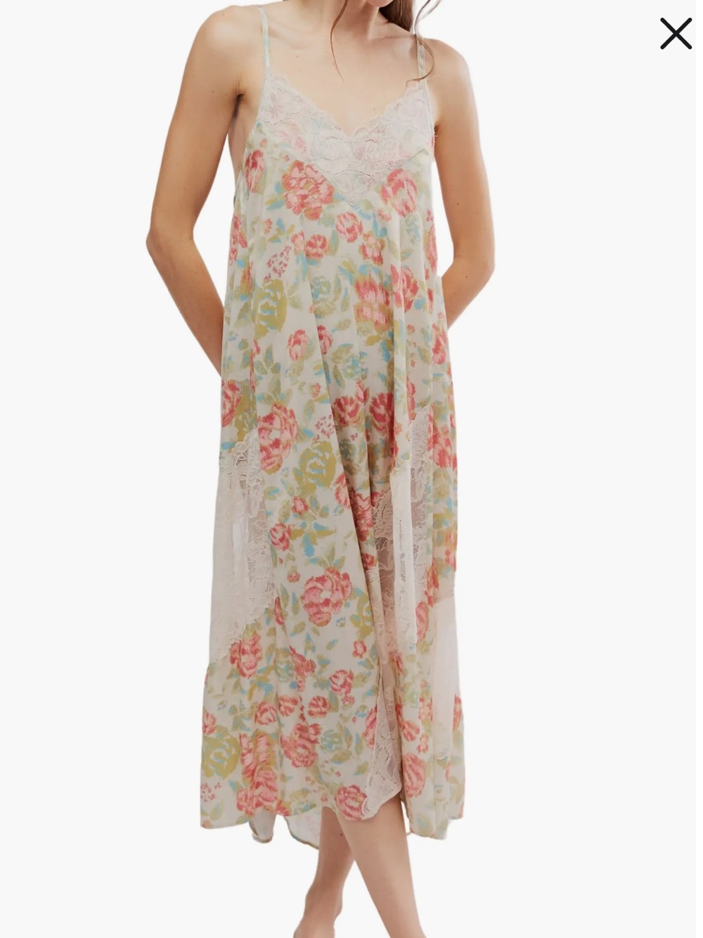 Free People Intimately Maxi Slip Dress NWT